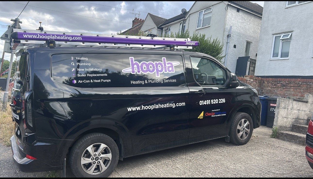 Heating, plumbing, new installations, boiler replacements and air-con & heat pumps — all on one van.